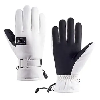 Зимните водоустойчив флисовые ръкавици, дебели топли велосипедни ръкавици със сензорен екран, водоустойчив зимни ръкавици за колоездене, шофиране, джогинг