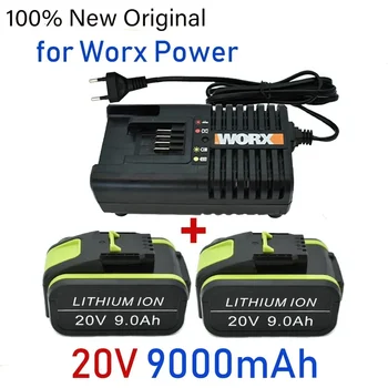 Смяна на Акумулаторна Литиево-йонна Батерия WORX 20V 9Ah За електрически инструменти WA3551 WA3553 WX390 WX176 WX178 WX386 WX678 на Зарядното устройство