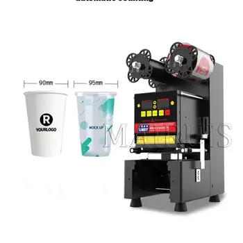 Търговска машина за чай мехур машина за запечатване на мерки и теглилки чаша Полноавтоматическая за 9/9.5/8.8 Pp/Pe/Хартия Машина за Чай с мляко Boba Tea Cup