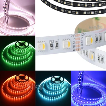 5 М RGBW/RGBWWW 4 цвята в 1 DC12V 24V 60 светодиода/m led чип 300 светодиода Водоустойчив IP30/65/IP67 5050 SMD гъвкави led лента