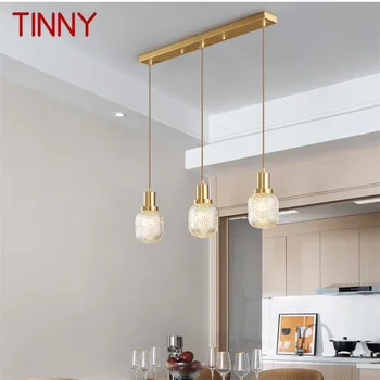 Метална модерна подвесная лампа от месинг със златно led, творчески декоративен окачен лампа за дома, трапезария, спалня
