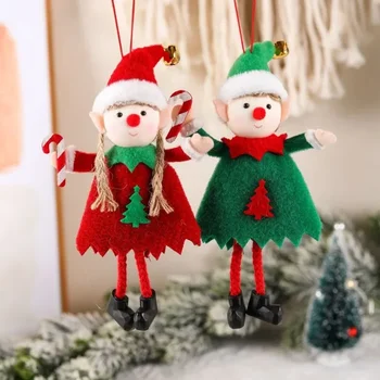 Сладка кукла-фея, украса за Коледната елха, Малки висящи аксесоари, Новост в продажба