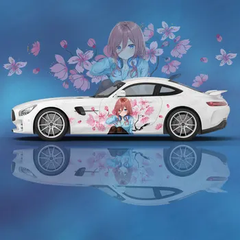 Стикер за автомобил защита Nakano Miku Момиче, аниме Itasha, Креативна стикер, промяна на външния вид на колата, Декоративна стикер
