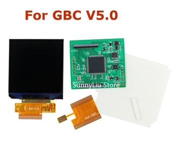 За GBC v5.0, LCD екран с висока яркост, 2,45-инчов дисплей с подсветка, IPS-екран за gameboy color