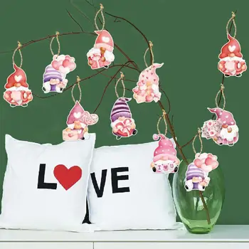 Декор продукти за дома, ярки закачалки са под формата на джуджета в Деня на Св. Валентин, атрактивни празнични декорации за Деня на Свети Валентин, за рафтове