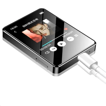 Преносим MP3 плейър Bluetooth 5.0 Музикален стереодинамик, мини-възпроизвеждане на MP4 видео с led екран, запис на FM радио