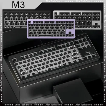 Клавиатура Akko MONSGEEK M3 САМ Kit TKL RGB 87 клавиши с лента за глава на южната страна от Алуминий С ЦПУ С Монтиране на Уплътнение Комплект Механична Клавиатура