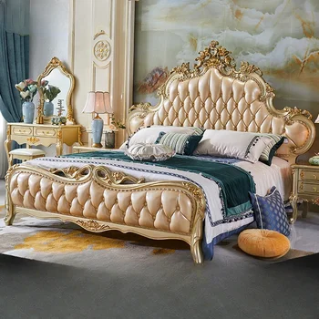 Луксозна Детска Двойно Легло Nordic King С високо Таблата, Двойно легло Twin и Модерно Бижу спални Letti Matrimoniali за сън