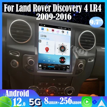 Android 12 За Land Rover Discovery 4 LR4 2009-2016 Авто Радио Авто Мултимедиен Екран Tesla Carplay Auto Bluetooth GPS 4G