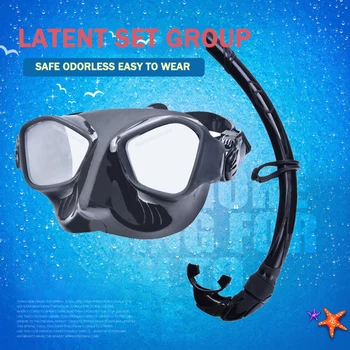 Нова течна силиконова маска за свободното гмуркане, дихателна тръба, маската за гмуркане с шнорхел, очила за гмуркане, набор от тръби за плуване за възрастни Унисекс