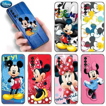 Калъф за телефон Disney Minnie Мики маус За Xiaomi Redmi Note 11 11S 11T 11E 10 10T 10S 9S 8T 9 8 Pro 5G Global Черен Мек Калъф