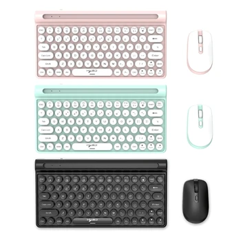 Безжична клавиатура и мишка YYDS 2.4 G, преносим мини-клавиатура и мишка, комбиниран комплект за лаптоп, настолен КОМПЮТЪР, на компютъра