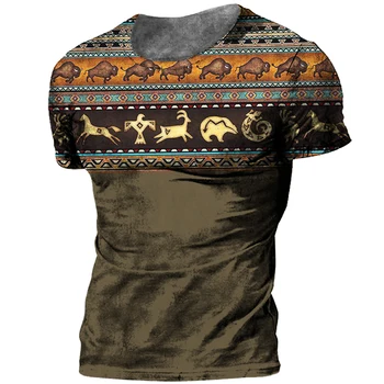 Мъжки реколта тениска, Ежедневни hoody, Лятна нова тениска с кръгло деколте и къси ръкави, мъжки дрехи оверсайз, мъжки Camisa 2023