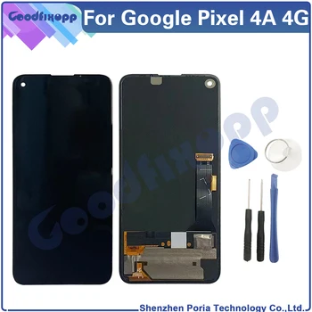 За LCD дисплей на Google Pixel 4A 4G със сензорен екран, цифров преобразувател в събирането За подмяна на резервни части Pixel4A