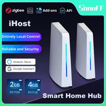 SONOFF IHost Smart Home Hub AIBridge Местен Частен сървър 2 GB / 4 GB Портал Zigbee С Отворен API Система, Интелигентен Дом Локалното Устройство за управление на