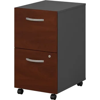 Мебелен шкаф серия с 2 чекмеджета на колела от череши Hansen - Събира се на мобилното съхранение на документи за дома