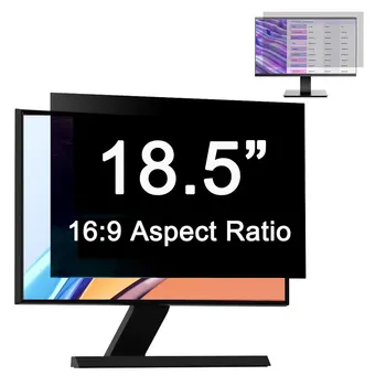 18,5-инчов экранный филтър за поверителност на вашия компютър с 16: 9, защита от синя светлина и отблясъци, подвижни за настолни компютри с диагонал на екрана 18,5 