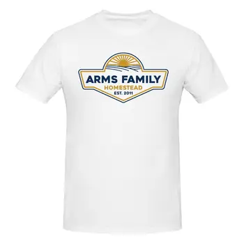 Мъжки t-shirt Arms Family Homestead Страхотно изработени от памук, с кръгло деколте и къс ръкав на поръчка