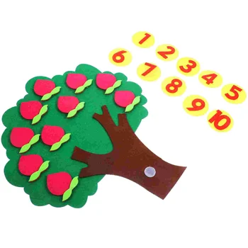 Цифрови Когнитивни Играчки Fruit Tree Matching Game Self Made Number Детски Образователни Нетъкан Играчки За Малки Деца