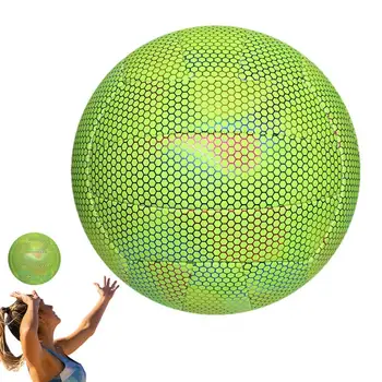 Светлинен волейбольный топка за волейбол на закрито и на открито Нажежен топка за мека волейбол за състезания, спортни тренировки, нощни клубове, плажни забавления