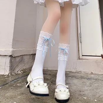 Чорапи за момичета с кружевными накъдрен в балетном стил 