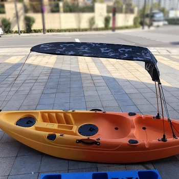 Навес за лодки, Тента за единична каяк, кану-каяк, Ново Универсално трайно слънцезащитно подслон от ултравиолетовите С чанта за съхранение на 125 * 110 см, Аксесоари за каяк