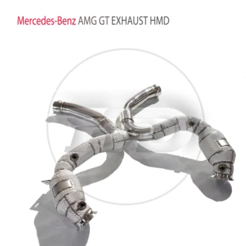 Автомобилни Аксесоари HMD Изпускателна Система с Висока производителност Водосточный тръбен накрайник за Mercedes Benz AMG W205 C63S С Каталитичен Конвертор