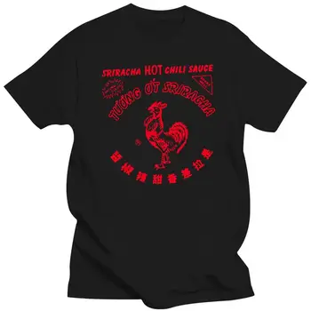 Мъжки Дрехи С Принтом, Летни Стилни Тениски, Мъжки Топ Harajuku, Марка Дрехи За Фитнес, Мъжки T-Shirt Sriracha Hot Chili Sauce 035053