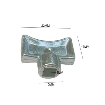 За стандартни отоплителни клапани Ключ за изпускателния клапан 2 елемента 5 × 5 mm Небьющийся материал Квадратно гнездо Качеството е гарантирано Здрав
