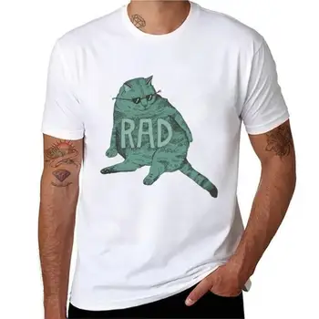 Тениска rad котка, забавна тениска, тениска с аниме, празни тениски, големи и високи тениски за мъже, брандираната тениска, летни тениски