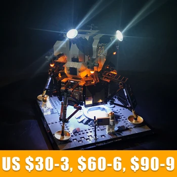 Комплект led крушки За 10266 Аполо 11 Lunar Lander Строителни Блокове от Тухли (Само светлини), с изключение на модели DIY Играчки Аксесоари