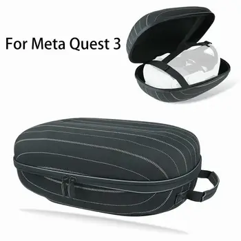 Чанта през рамо за Quest 3, чанта на ЕВА, твърд калъф, Преносим пътна защитна кутия за аксесоари Meta Quest3, A5R0