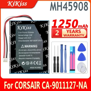 1250 ма KiKiss Мощна Батерия За CORSAIR CA-9011127-NA 9011136-AP За Garmin MH45908 H2100 Dolby 7.1 Bateria
