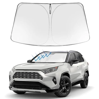 Сенника на предното стъкло на автомобила на Toyota RAV4 2019-2022 Hybrid Prime LE, XLE, XLE Premium, Adventure Silver