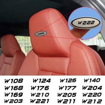 Стикер На Седалка на Автомобил на Стола, Икона На облегалки за глава, Стикер За Mercedes-Benz AMG A B C E R V Class W140 W124 W204 W222 W203, автомобилни аксесоари