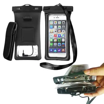 Универсален водоустойчив калъф за телефон, водоустойчива чанта, калъф за мобилен телефон, сертифициран IPX8, суха чанта с аудиоразъемом за iPhone