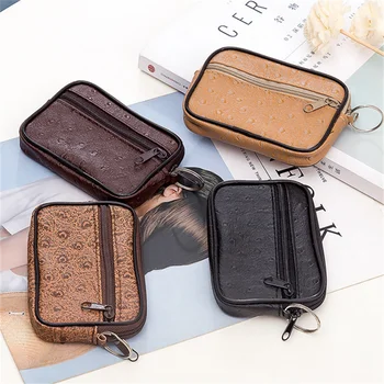 Мъжка чанта за дребни монети, casual стил, в чантата си за дреболии джоб, чанта за чантата, Мини-мек Мъжки женски държач за карти, монети и ключове