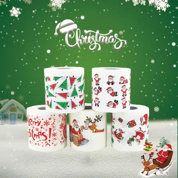 Навидад 2023 22 м Дядо Коледа Елен Коледна Тоалетна Хартия Коледна Украса за Дома на Коледна Украса, Подаръци за Нова Година