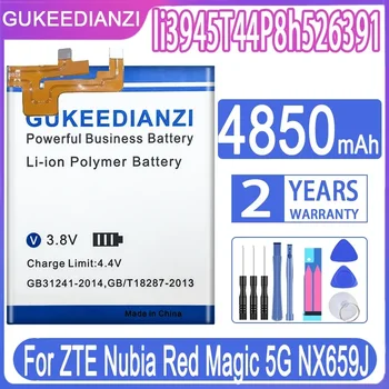 GUKEEDIANZI 4850mAh LI3945T44P8H526391 Батерия За смартфон на ZTE Nubia Red Magic 5G NX659J Batteria + Безплатни Инструменти