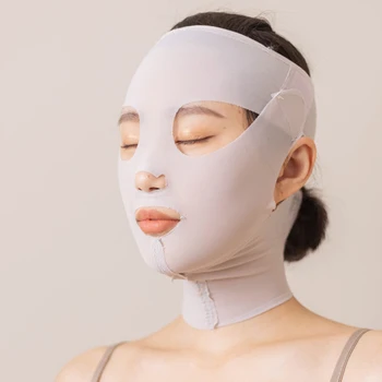 3D Множество Дишаща Козметична дамска превръзка против бръчки за отслабване, V-образен Лифтинг на лице, маска за сън