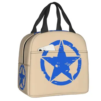 Чанта за обяд America Army Tactical Military Star с термоизолация, женски контейнер за обяд за училище, офис, кутия за Bento на открито