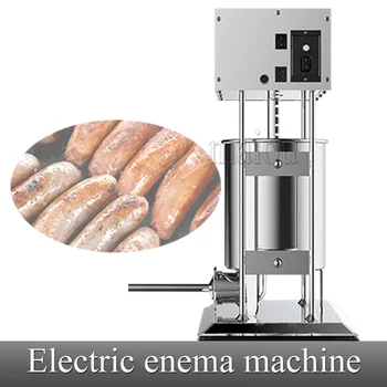 Малка търговска домакински Електрическа Ръчна машина за пълнене на колбаси, Клизменная машина за пълнене на колбаси
