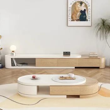 Луксозен приставной маса в скандинавските спалнята Съвременен дизайн, с Овална масичка за кафе, бюро, Мебели за антре, салон Mesa Centro
