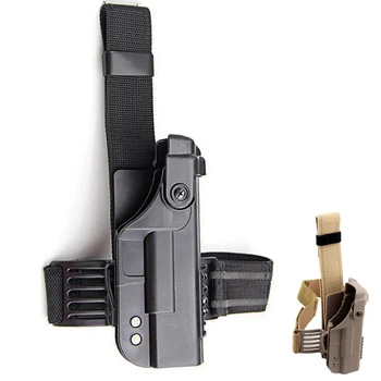 Аксесоари за военни оръжия, кобур на сгъваща се дръжка, гребло на платформата за пистолет Глок 17 22 Arisoft Стрелба с предпазител за бедрото, кобур за пистолет