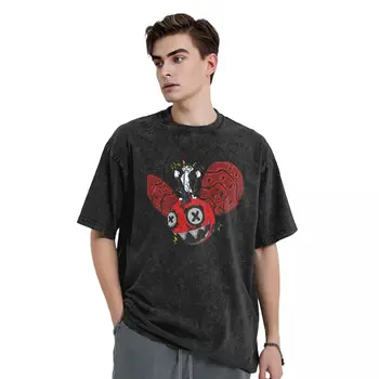 Мъжки t-shirt Deadmau5, выстиранные тениски, Модни Летни тениски Cool destruction, уличен стил, Памучни блузи на поръчка, подарък
