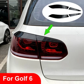 4шт Задни стоп-сигнал на Веждите, клепачите Хромирани тампон за Volkswagen за VW GOLF 6 MK6 GTI R 2009-2012 Авто стоп-сигнал за подреждане
