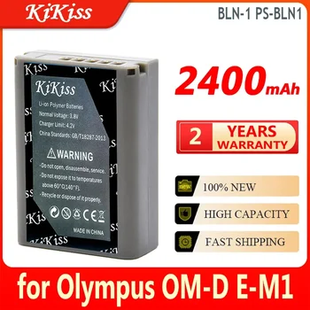 Батерия KiKiss BLN-1 PS-BLN1 2400 ма за Olympus OM-D E-M1 Pen F OMD E-M5 PEN E-P5 Батерия с висок капацитет