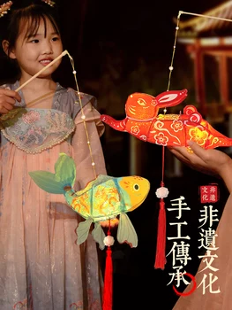 Китайски Латтерн с ярка украса САМ Занаятите, Коледна украса, Празнична играчка за честване на празника, Осветителна играчка за деца, подарък за деца