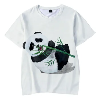 Мъжка тениска с пандой, Цветна тениска Унисекс Тениска с 3D принтиране, Бързосъхнеща Дрехи, Мъжки Дрехи, Hoody, Тениска Оверсайз