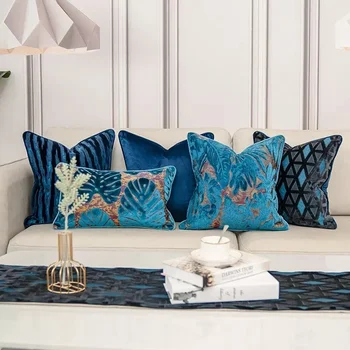 Луксозна възглавница, висококачествена декоративна калъфка за дивана, калъфка за декор хол, висококачествено кадифе калъфка
